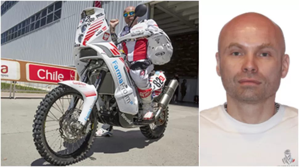 PROTAGONISTA. El piloto polaco Hernik, quien debutaba en el Dakar tras haber corrido el rally de Marruecos 2013 y el de Abu Dabi 2014, ocupaba ayer la posición 84 en la clasificación general. FOTOS DAKAR.COM