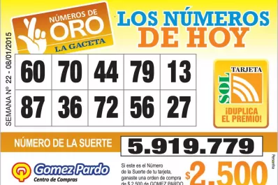 Los Números de Oro de LA GACETA