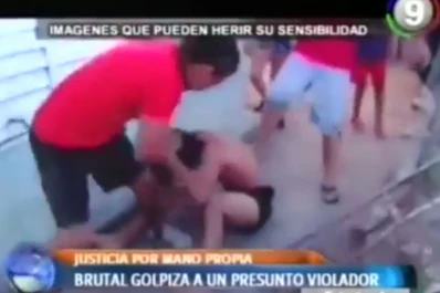 Video: vecinos molieron a golpes a un joven delincuente