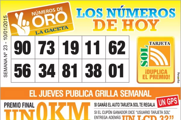 Los Números de Oro de LA GACETA