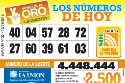 Los Números de Oro de LA GACETA