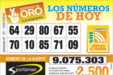 Los Números de Oro de LA GACETA