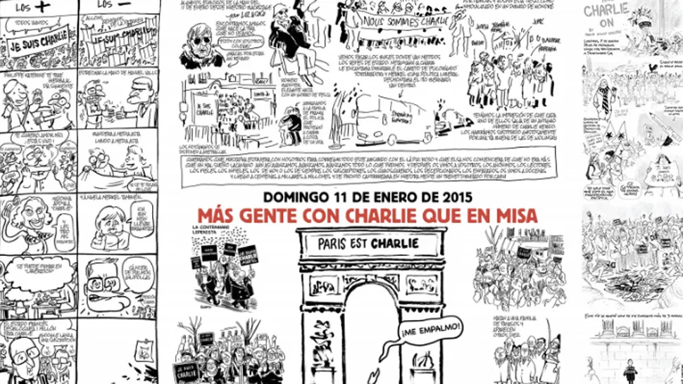 Difunden cómo será la pagina central de la edición especial de Charlie Hebdo