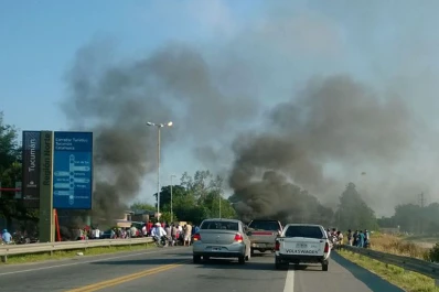 Dos piquetes impidieron circular por la ruta nacional 38, en Concepción