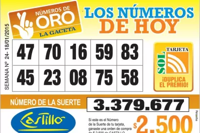 Los Números de Oro de LA GACETA