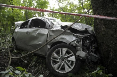 Desbarrancaron en San Javier, en un auto robado