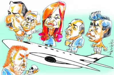 Con un problema en el avión