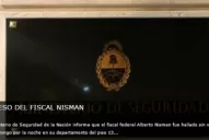 El comunicado oficial sobre la muerte del fiscal Alberto Nisman