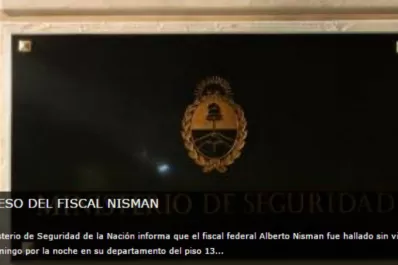 El comunicado oficial sobre la muerte del fiscal Alberto Nisman