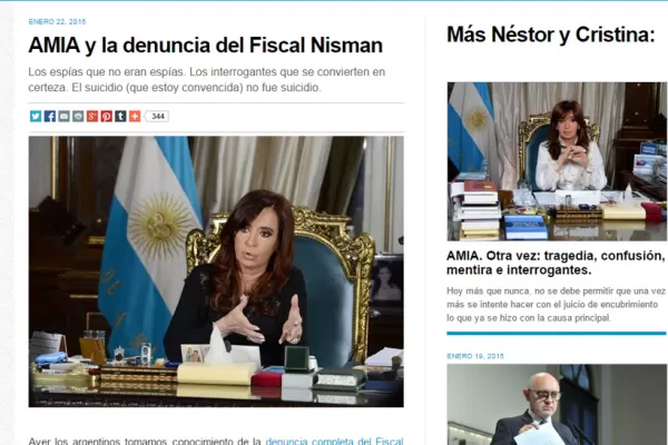 La carta completa de la Presidenta sobre la muerte del fiscal Nisman