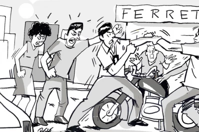 Un policía se agarró a las piñas con un ladrón y evitó un robo