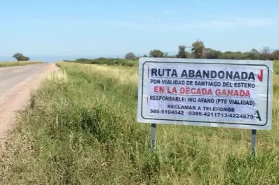 La ruta provincial 130, abandonada y destruida