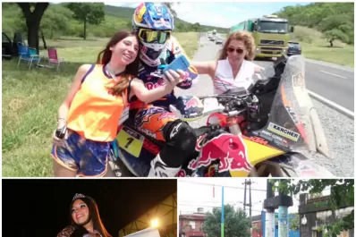 Una “selfie” con Marc Coma y la reina tucumana coronada en Catamarca