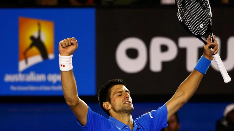 UNA BATALLA. Nole confesó que le costó superar al suizo en las semis. REUTERS