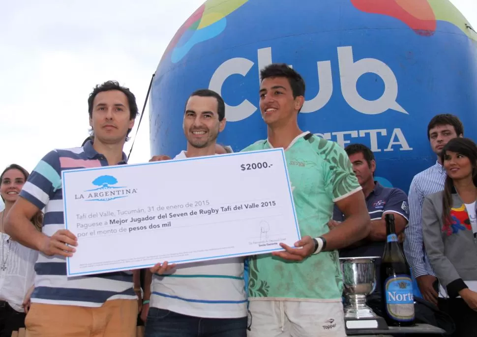 DOBLE. Sprenger se llevó el reconocimiento como el mejor. Deportivamente, con los aplausos y el dinero que aportó un sponsor. foto de paula carlino 