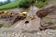 La creciente casi arrastró una máquina en Santa Bárbara