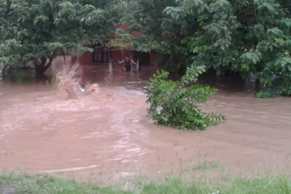 Cayeron más de 200 milímetros de agua en tres horas