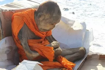 La momia de un monje budista revoluciona Mongolia