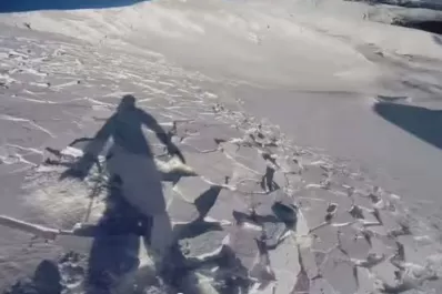 Video: sobrevive tras ser arrastrado por una avalancha de nieve