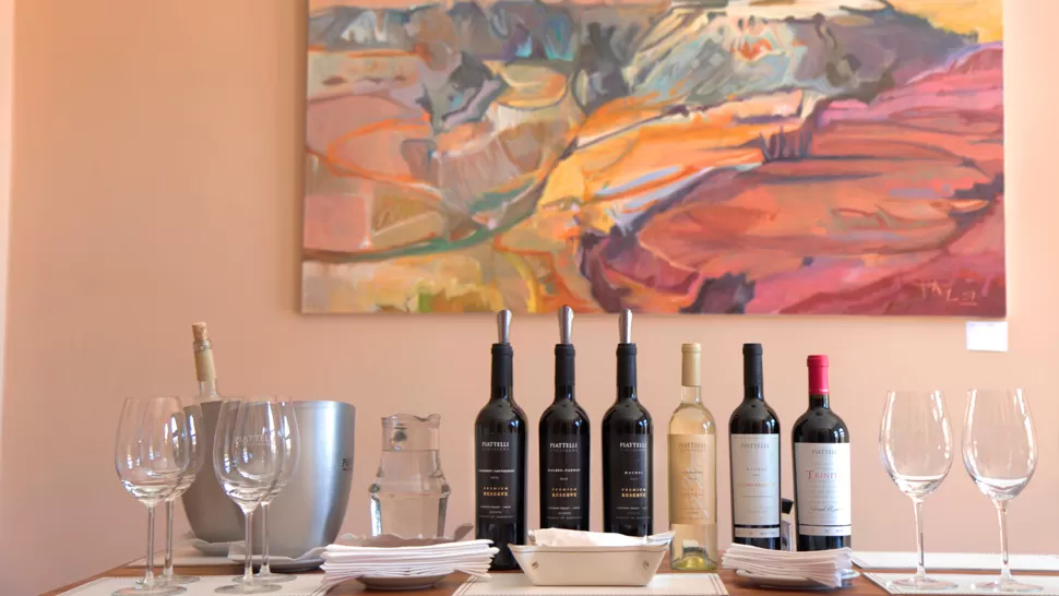 LOS VINOS DE MALINSKI. En el centro, el torrontés de la marca Piattelli. LA GACETA / IRENE BENITO