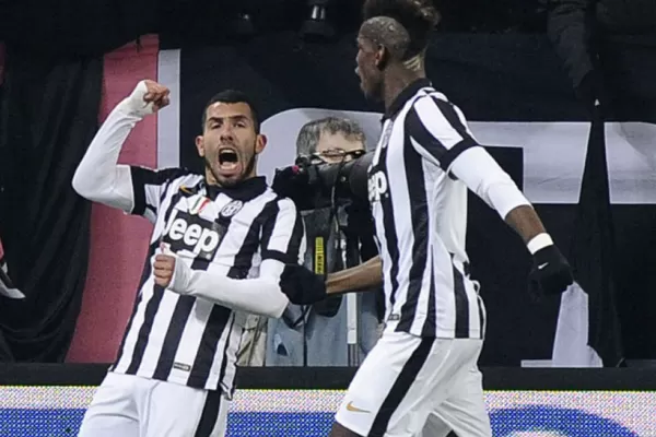 Tevez marcó en la goleada de Juventus sobre Milan