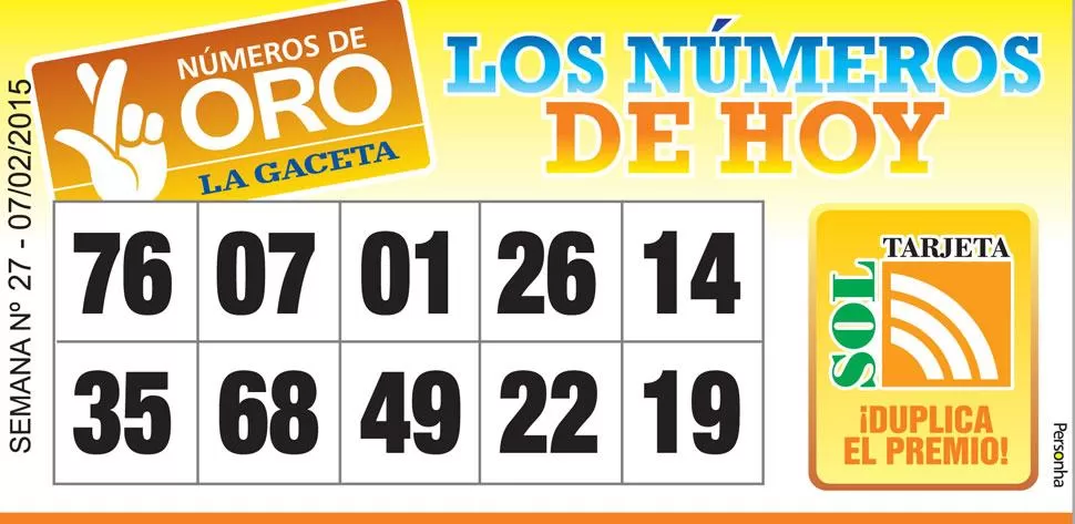 Los Números de Oro de LA GACETA