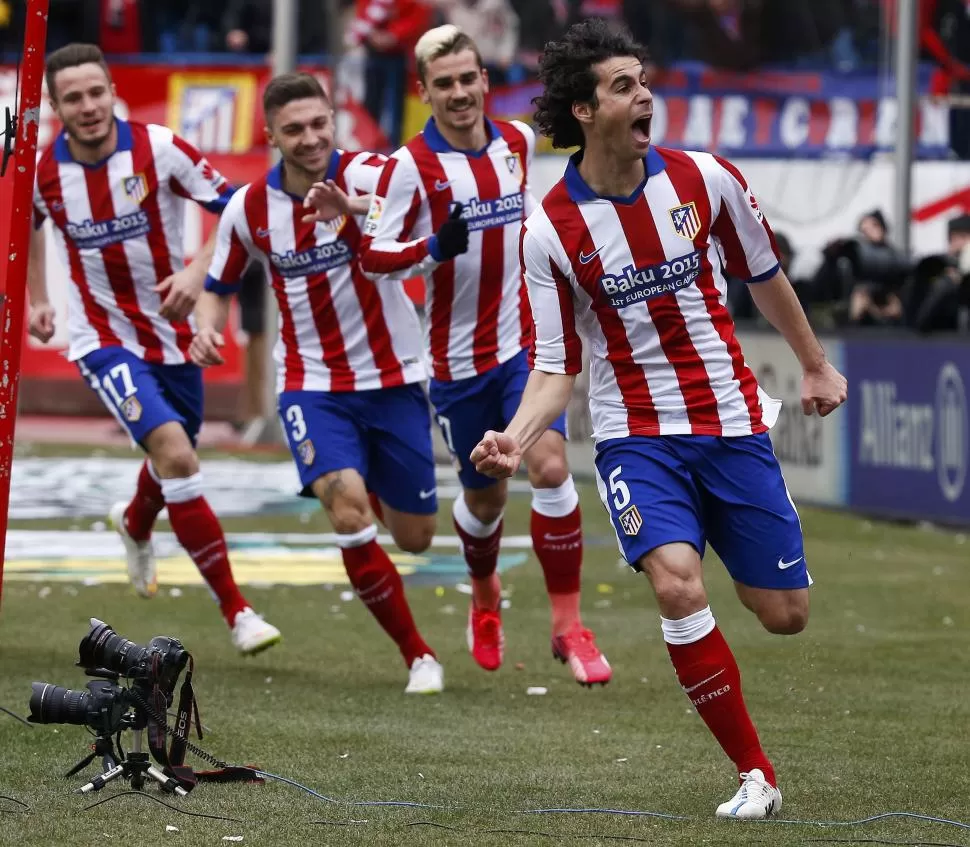 ABRIÓ LA CUENTA. Tiago comenzó la goleada ante Real Madrid y festejó con todo. reuters