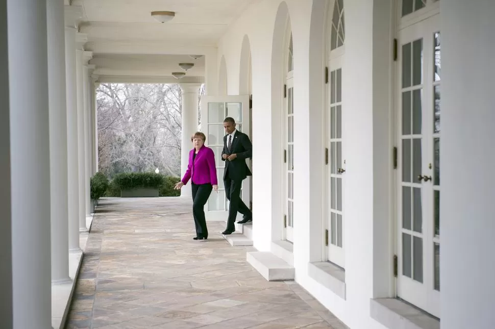 PODEROSOS EN LA CASA BLANCA. ¿De qué hablarán Merkel y Obama? reuters