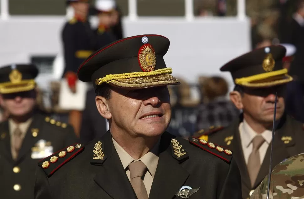 JEFE DEL EJÉRCITO IMPUTADO. Milani no logró la exclusión de una prueba que lo complica en el caso “Ledo”. dyn (archivo)