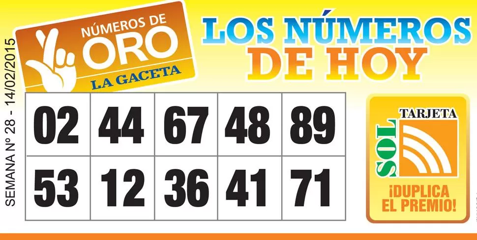 Los Números de Oro de LA GACETA