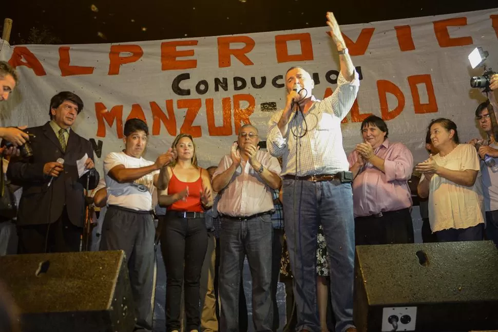 SIN MANZUR. Jaldo, candidato a vicegobernador, sigue recorriendo el interior. humberto villagra