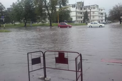 Las calles de la ciudad volvieron a inundarse