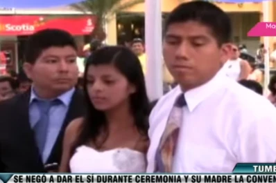 Una novia dudó en dar el sí, pero su madre la convenció