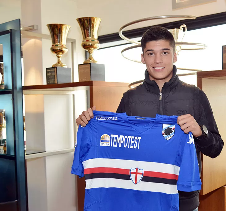 FELIZ. Correa jugó su primer partido en el calcio, pero Sampdoria cayó 2-1. sampdoria.it