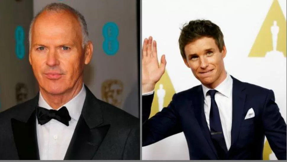 Michael Keaton y Eddie Redmayne. Reuters
