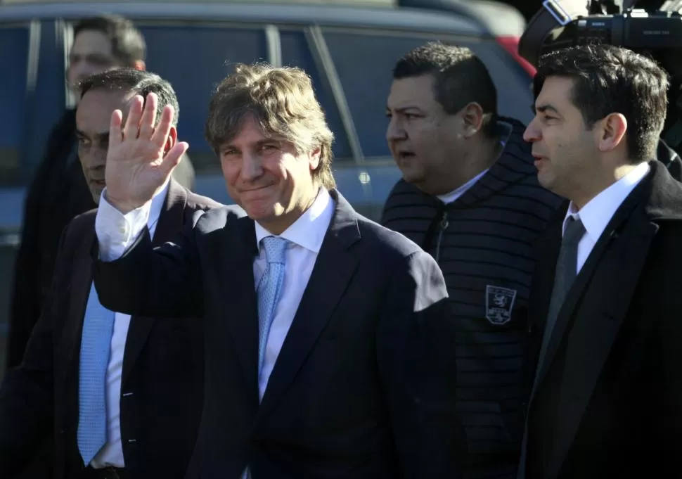 JUNIO 2014. Boudou estaba sonriente el día que fue indagado por Lijo. dyn (archivo)