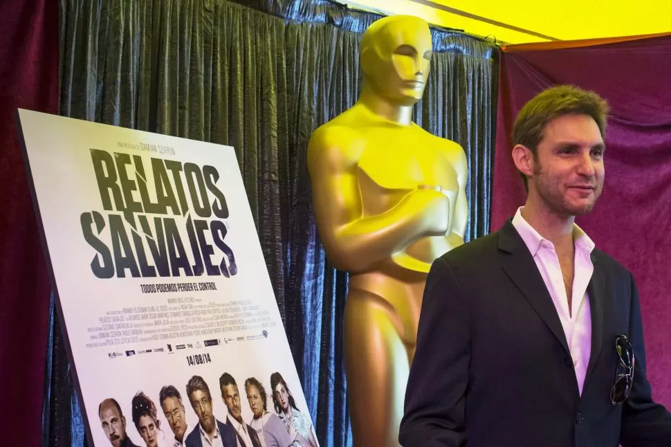 PALPITANDO. Damián Szifrón, director de “Relatos salvajes”, en la previa de la entrega de la codiciada estatuilla, en Los Angeles, California. reuters