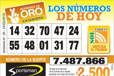 Los Números de Oro de LA GACETA