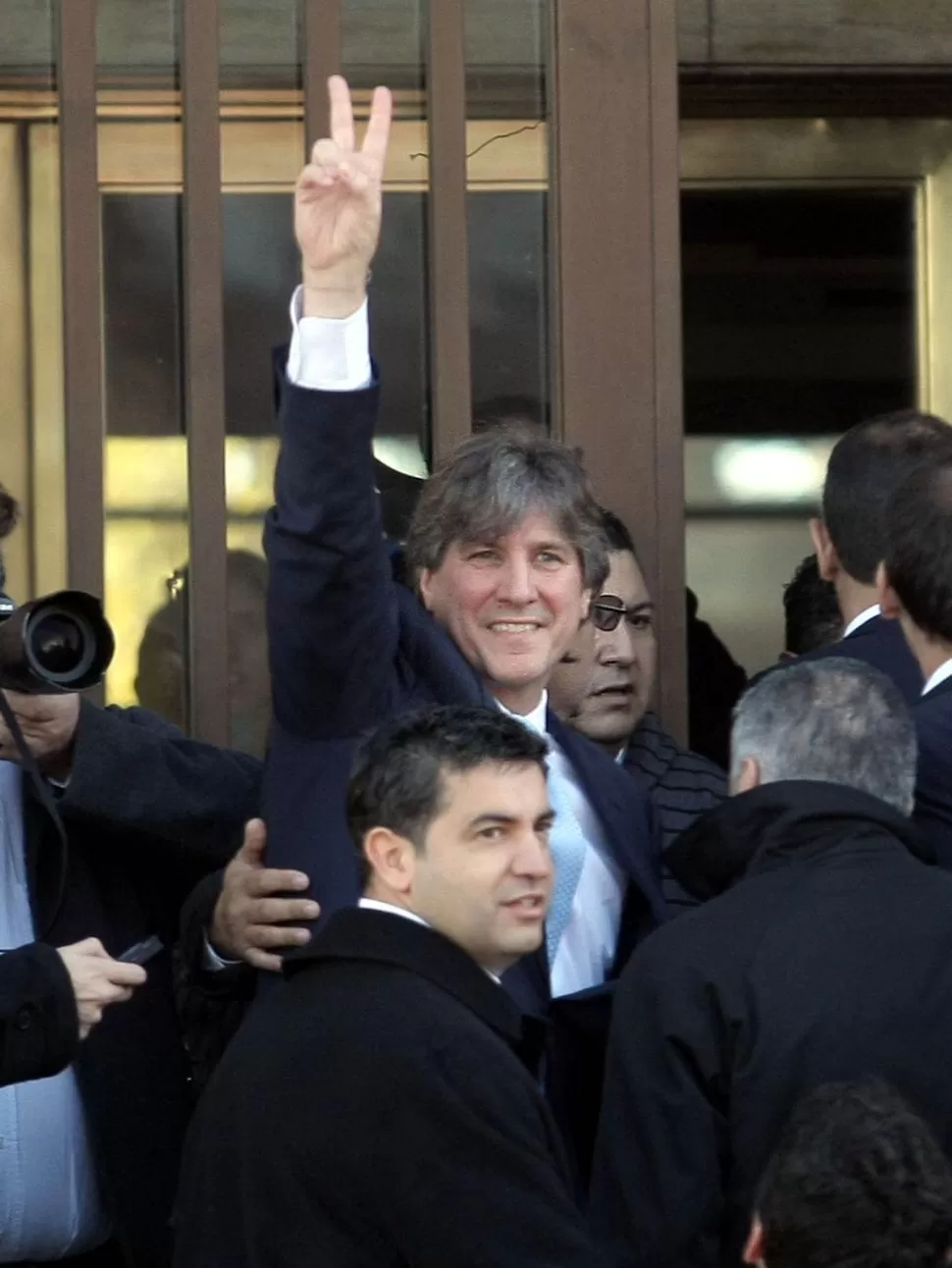 JUNIO 2014. Boudou entra a Tribunales para declarar por el caso Ciccone dyn (archivo)