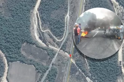 Dos cortes entorpecen el tránsito por la ruta 38