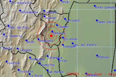 Hubo dos temblores casi imperceptibles en Tucumán, esta mañana