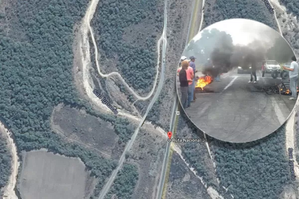 Dos cortes entorpecen el tránsito por la ruta 38