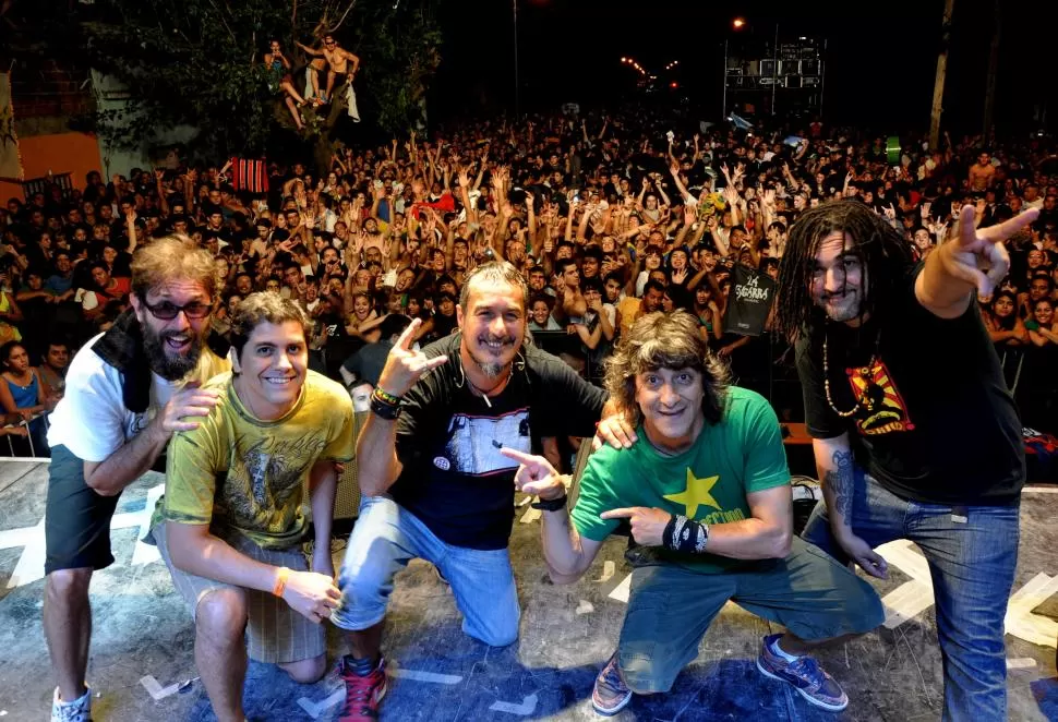 RECITAL DE FIN DE TEMPORADA. Kapanga, la banda de cuarteto y rock and roll básicamente, pero que combina distintos géneros, fue invitada a tocar en el Valle.  la gaceta / foto de daniel salvador