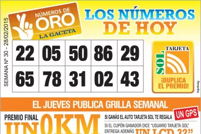 Los Números de Oro de LA GACETA