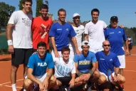 Del Potro entrenó con el equipo de Copa Davis