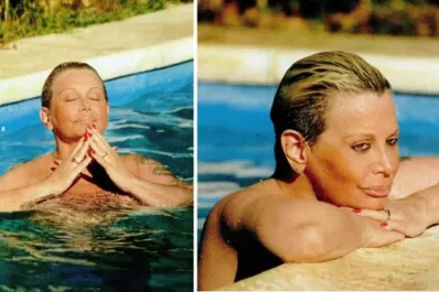 Carmen Barbieri se animó al topless en Mar del Plata