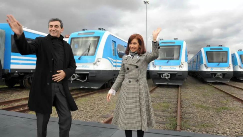 JUNTOS. La Presidenta y el ministro de Interior y Transporte, Florencio Randazzo. TÉLAM