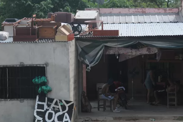 El agua del Marapa avanza hacia el sudeste, pero se encuentra controlada