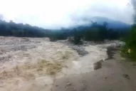La corriente se llevó el nuevo puente de Los Alisos