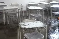 La tormenta de anoche destruyó la escuela de La Sala, en San Javier
